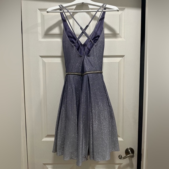 Camille La Vie formal purple sparkle dress - Picture 2 of 4